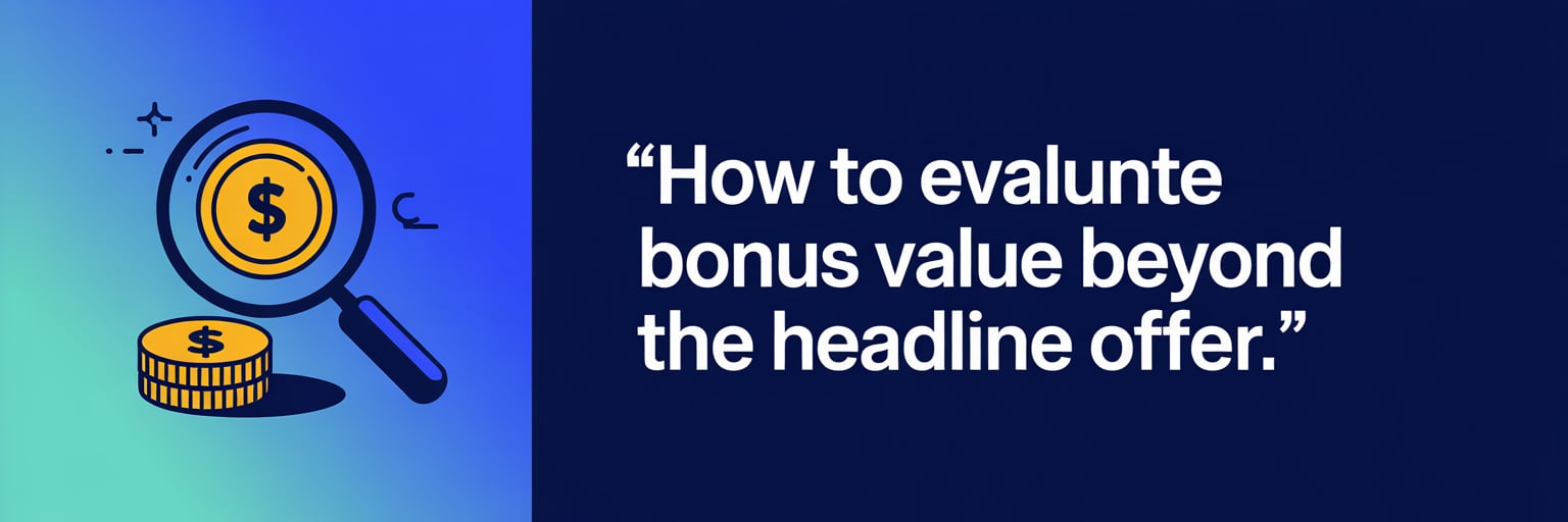 How to Evaluate Bonus Value Beyond the Headline Offer